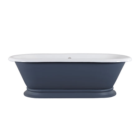 Hurlingham Shikara Double Ended Cast Iron Roll Top Bathtub (1 size, any colour) - Brand New Bathrooms
