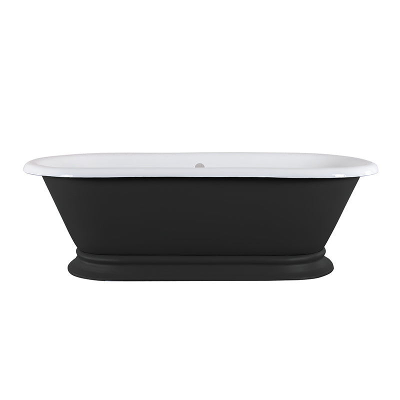 Hurlingham Shikara Double Ended Cast Iron Roll Top Bathtub (1 size, any colour) - Brand New Bathrooms