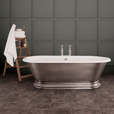 Hurlingham Shikara Double Ended Cast Iron Roll Top Bathtub (1 size, any colour) - Brand New Bathrooms