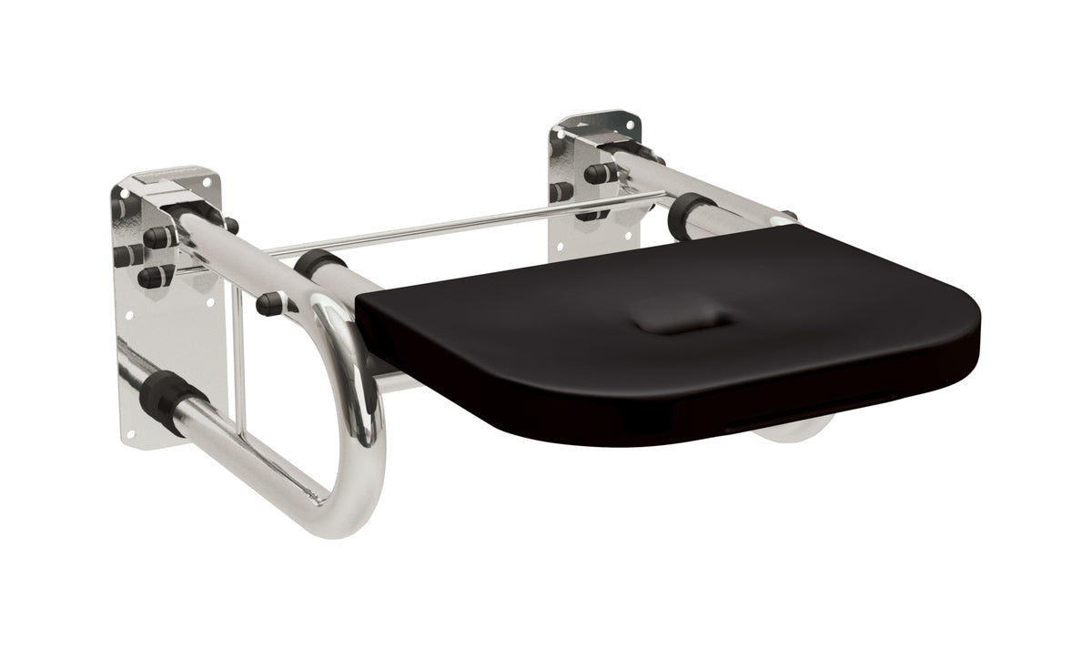 Bathex Stainless Steel Projection Shower Seat & Support (1 size, 5 colours) - Brand New Bathrooms