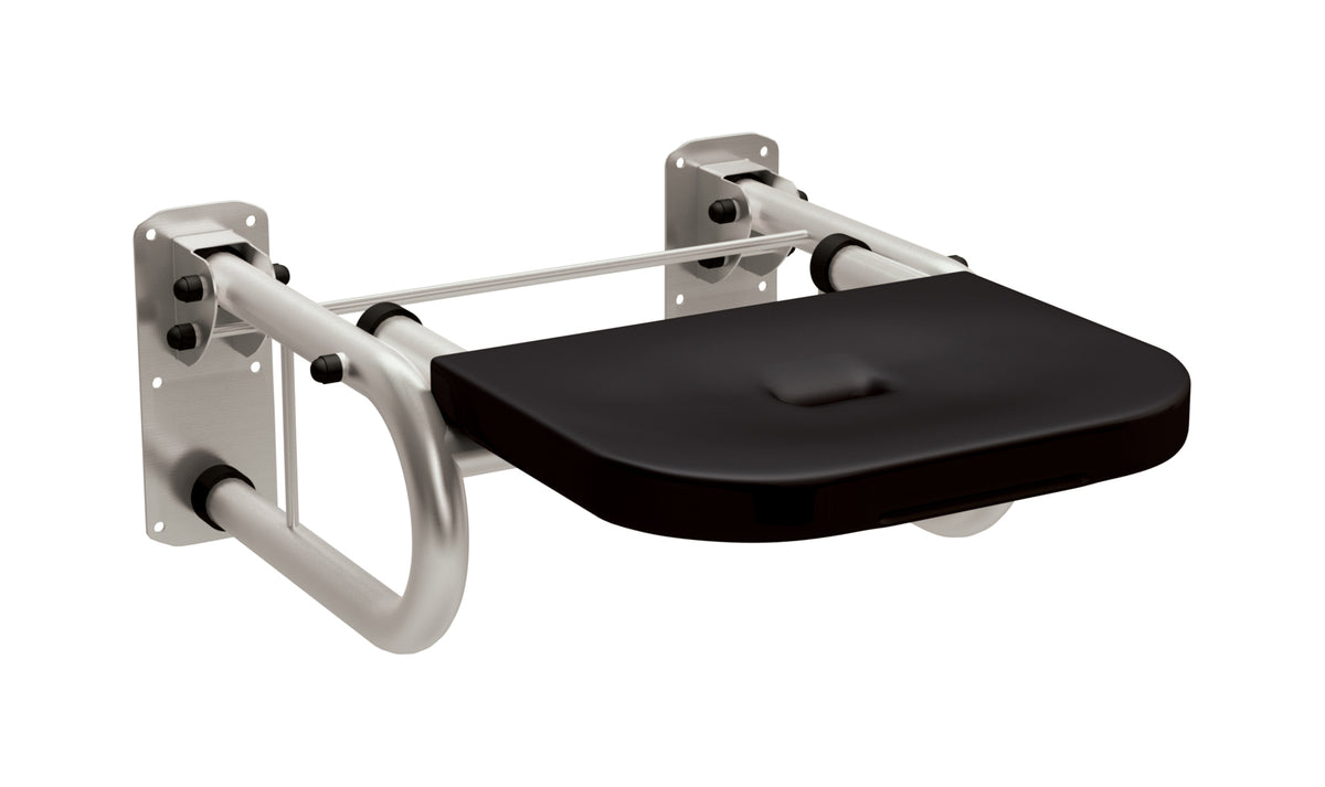 Bathex Stainless Steel Projection Shower Seat & Support (1 size, 5 colours) - Brand New Bathrooms
