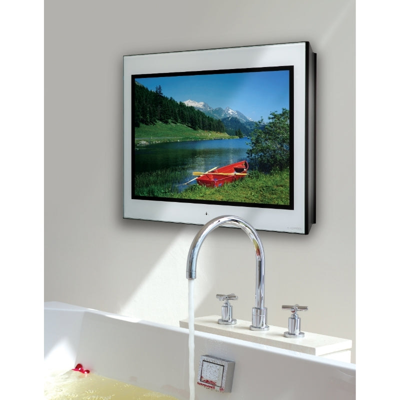 Aquavision Genesis Silhouette  Bathroom TV (3 sizes, 3 choices of glass finish) - Brand New Bathrooms