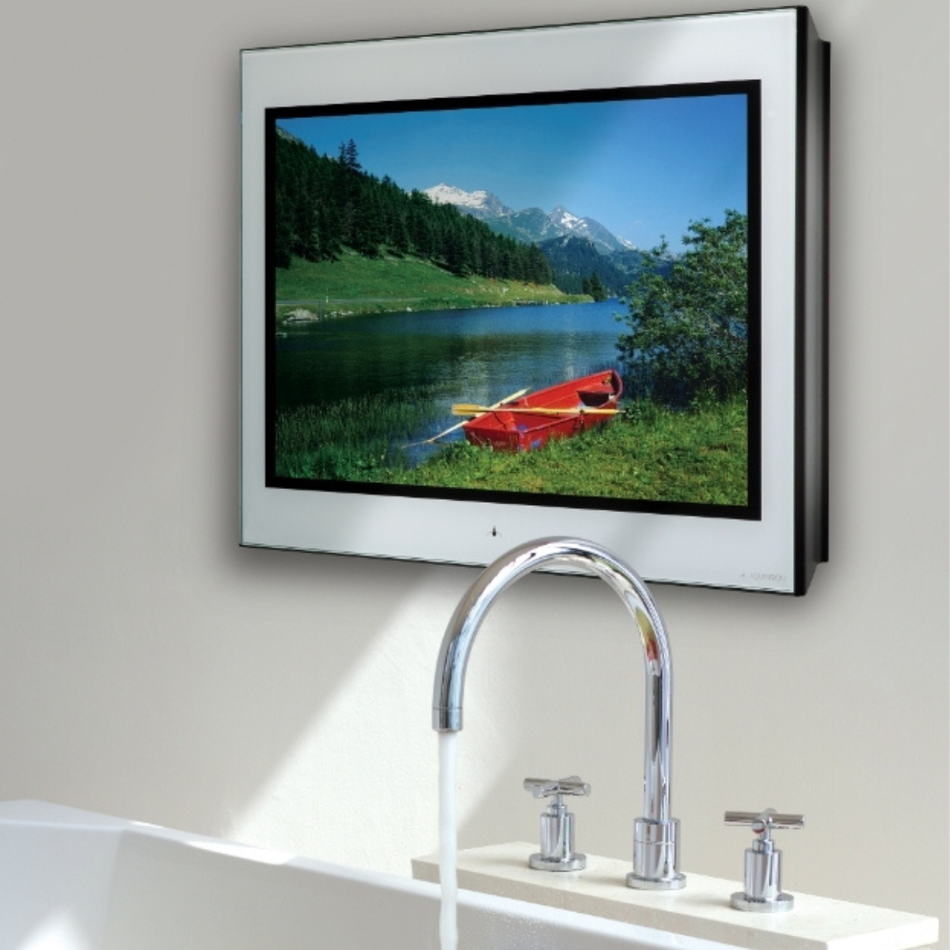 Aquavision Genesis Silhouette Bathroom TV (3 sizes, 3 choices of glass finish)