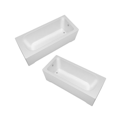 Giavani Bathrooms Complete Bathroom Suite with 1700mm Bath, Chrome Brassware & Vanity Unit (3 colours)