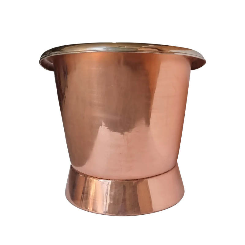 Coppersmith Creations Slanting Base Copper Bathtub (1 size, Nickel Interior, Copper Exterior) - Brand New Bathrooms