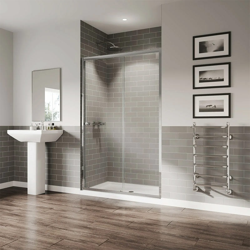 Coram Showers GB5 Sliding Shower Door (3 sizes, Chrome) - Brand New Bathrooms