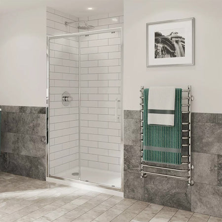 Coram Showers Optima 6 Sliding Shower Door (5 sizes, Chrome) - Brand New Bathrooms