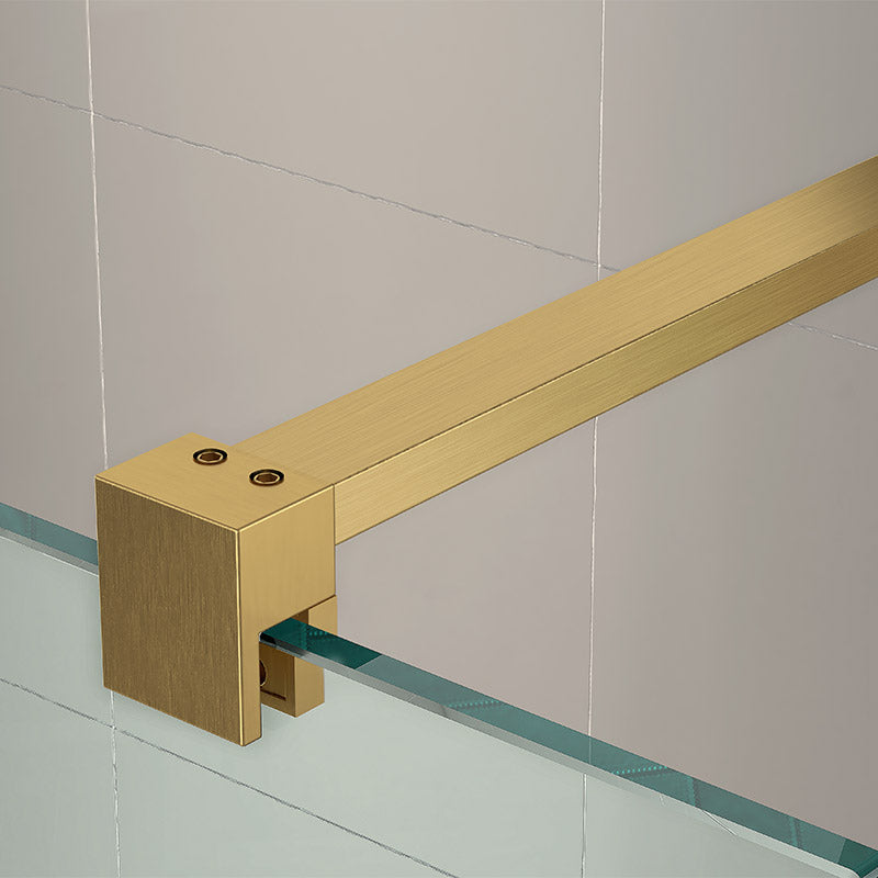 Tailored Bathrooms TI8 Wetroom Panel w. Profile Kit (6 sizes, Brushed Brass) - Brand New Bathrooms