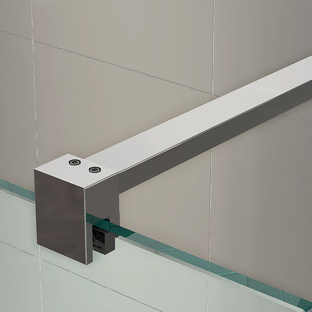 Tailored Bathrooms TI8 Wetroom Panel w. Profile Kit (6 sizes, Chrome) - Brand New Bathrooms