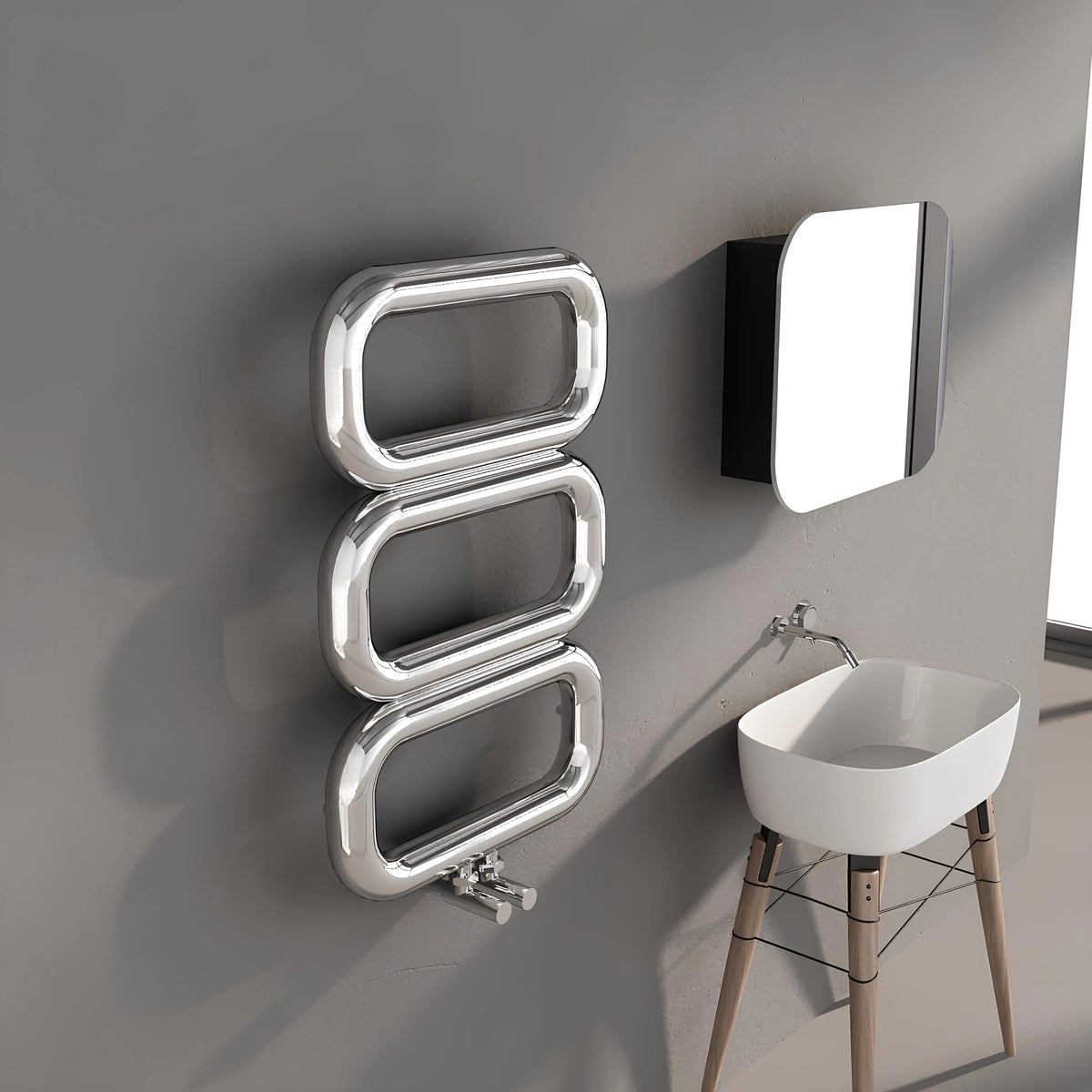 Carisa Talent Stainless Steel Towel Radiator (3 Sizes) - Brand New Bathrooms