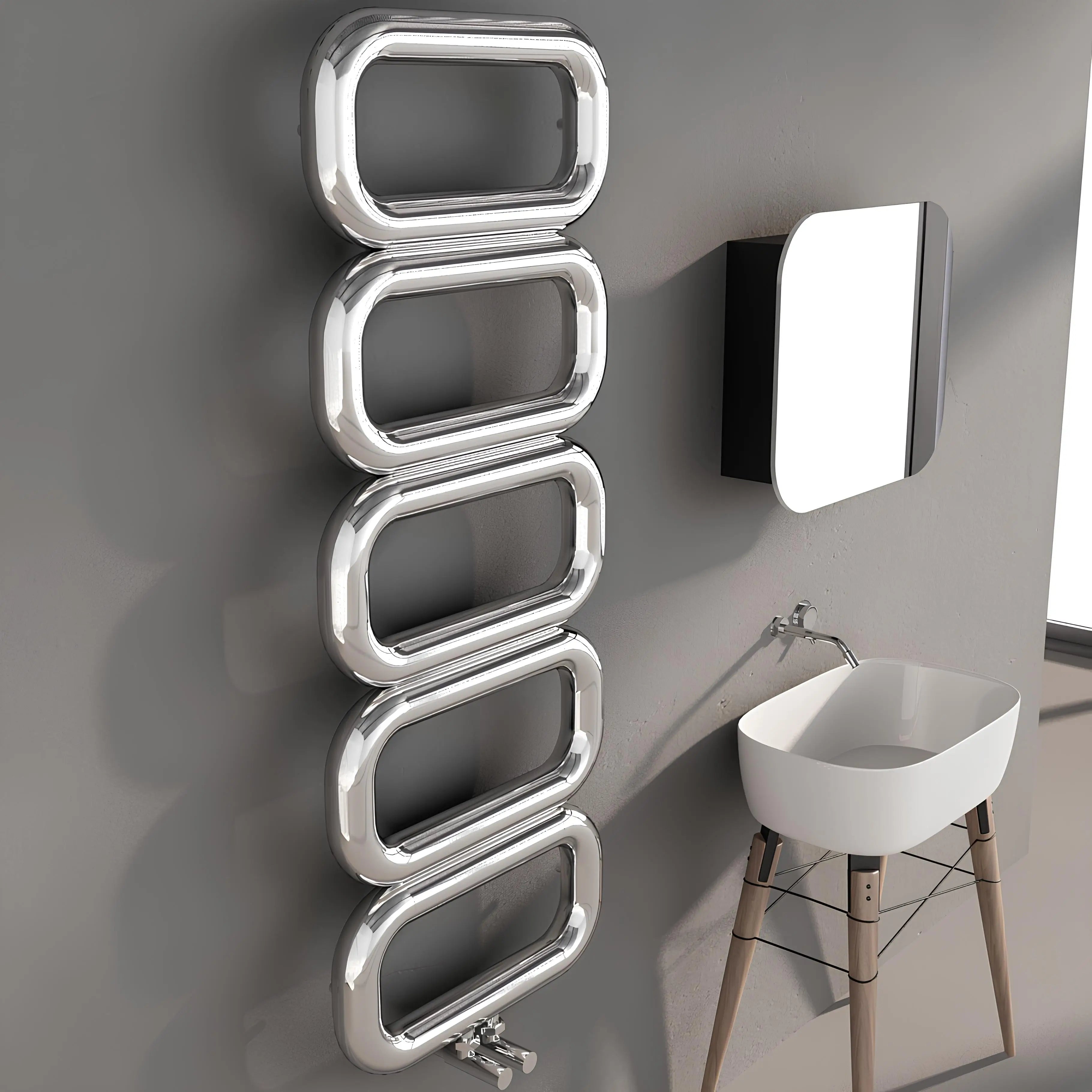 Carisa Talent Stainless Steel Towel Radiator (3 Sizes) - Brand New Bathrooms