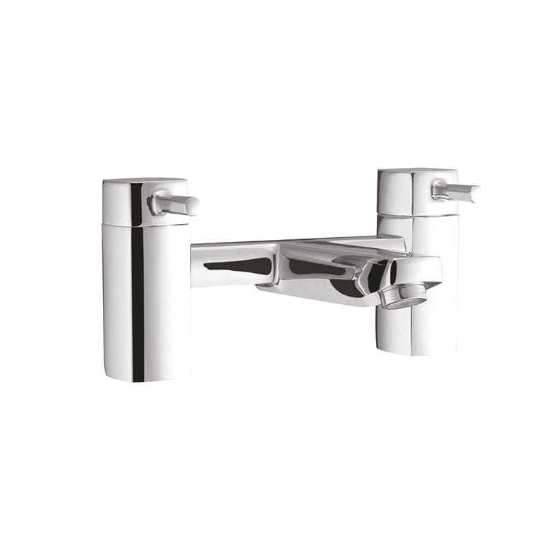 Scudo Forme 2 Tap Hole Deck Mounted Bath Filler (Chrome) - Brand New Bathrooms