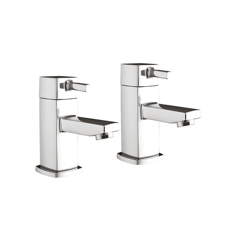 Scudo Forme Deck Mounted 2 Handles Basin Mixer (Chrome) - Brand New Bathrooms