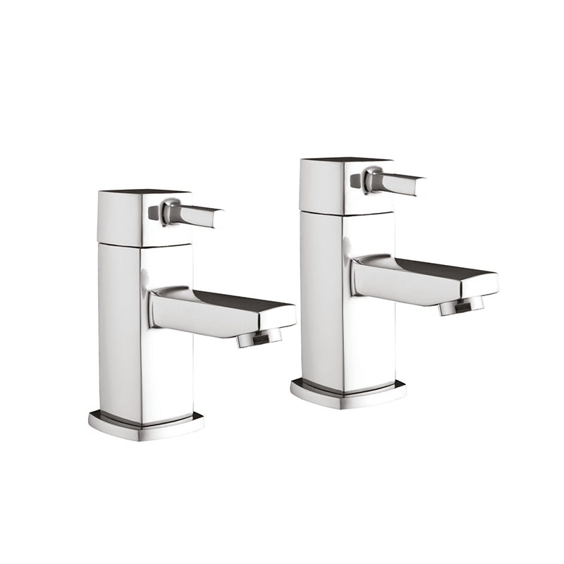Scudo Forme Deck Mounted 2 Handles Basin Mixer (Chrome) - Brand New Bathrooms