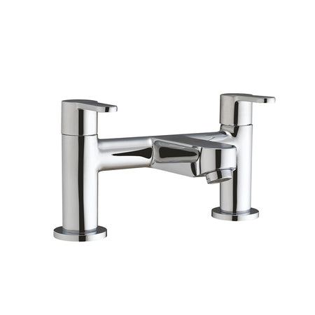 Scudo Favour 2 Tap Hole Deck Mounted Bath Filler - Chrome - Brand New Bathroom 