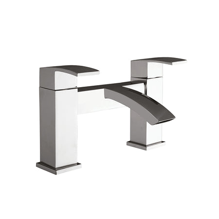 Scudo Descent 2 Tap Hole Deck Mounted Bath Filler (Chrome) - Brand New Bathroom 