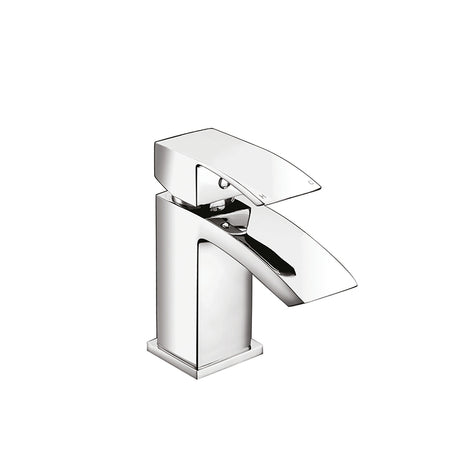 Scudo Descent Mini Mono Basin Mixer with Push Waste - Brand New Bathroom 