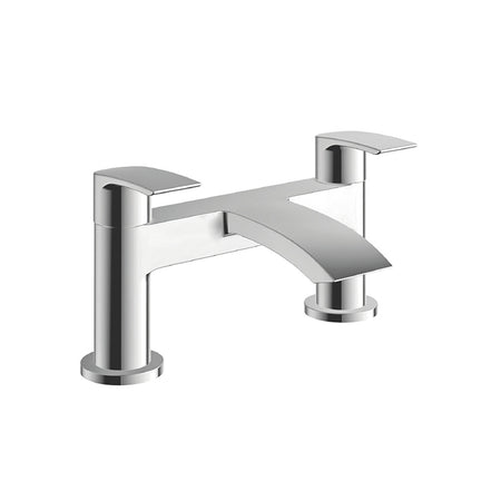 Scudo Belini 2 Tap Hole Deck Mounted Bath Filler (Chrome) - Brand New Bathroom 