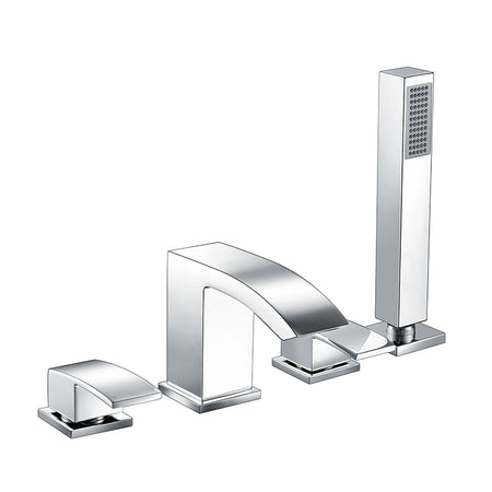 Scudo Descent 4 Hole Deck Mounted Bath Shower Mixer with Diverter - Brand New Bathroom 