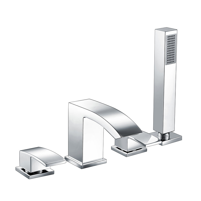 Scudo Descent 4 Hole Deck Mounted Bath Shower Mixer with Diverter - Brand New Bathroom 