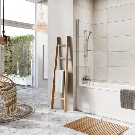 Scudo Thalia Single Panel Bath Screen (5 Colors) - Brand New Bathrooms