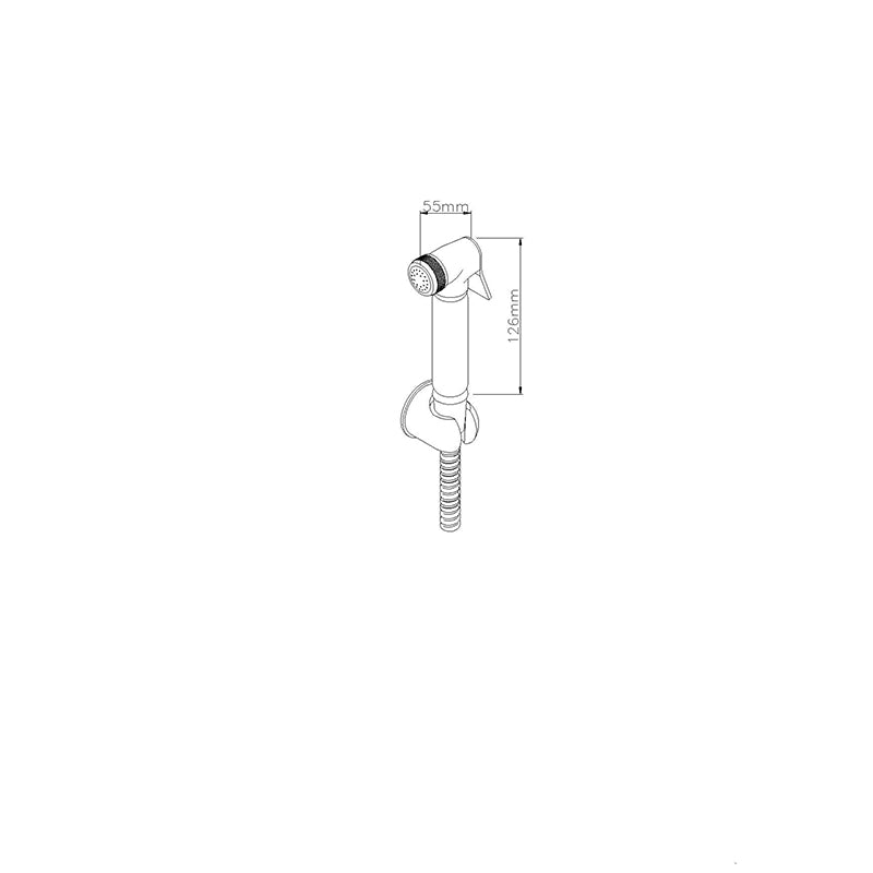Tailored Bathrooms Round Douche Kit (Chrome) - Brand New Bathrooms