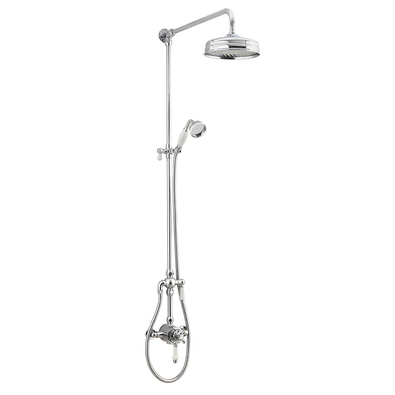 Tailored Bathrooms Tenby Traditional Dual Control Shower Kit (Chrome) - Brand New Bathrooms