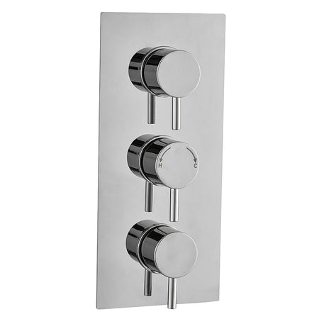 Tailored Bathrooms Concealed 3 Handle 3 Way Thermostatic Shower Valve (2 styles, Chrome) - Brand New Bathrooms