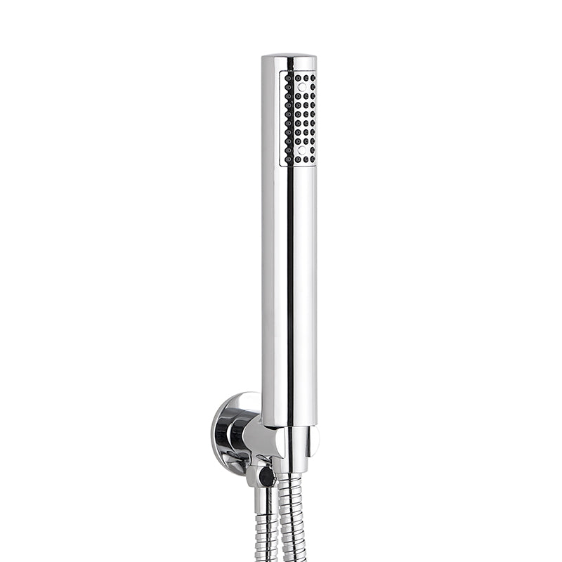 Tailored Bathrooms Brass Shower Elbow Wall Outlet with Handset (2 styles, Chrome) - Brand New Bathrooms