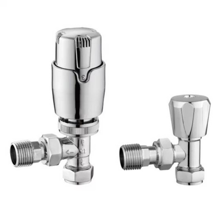 Tailored Bathrooms Thermostatic Radiator Valves (2 styles, Chrome) - Brand New Bathrooms
