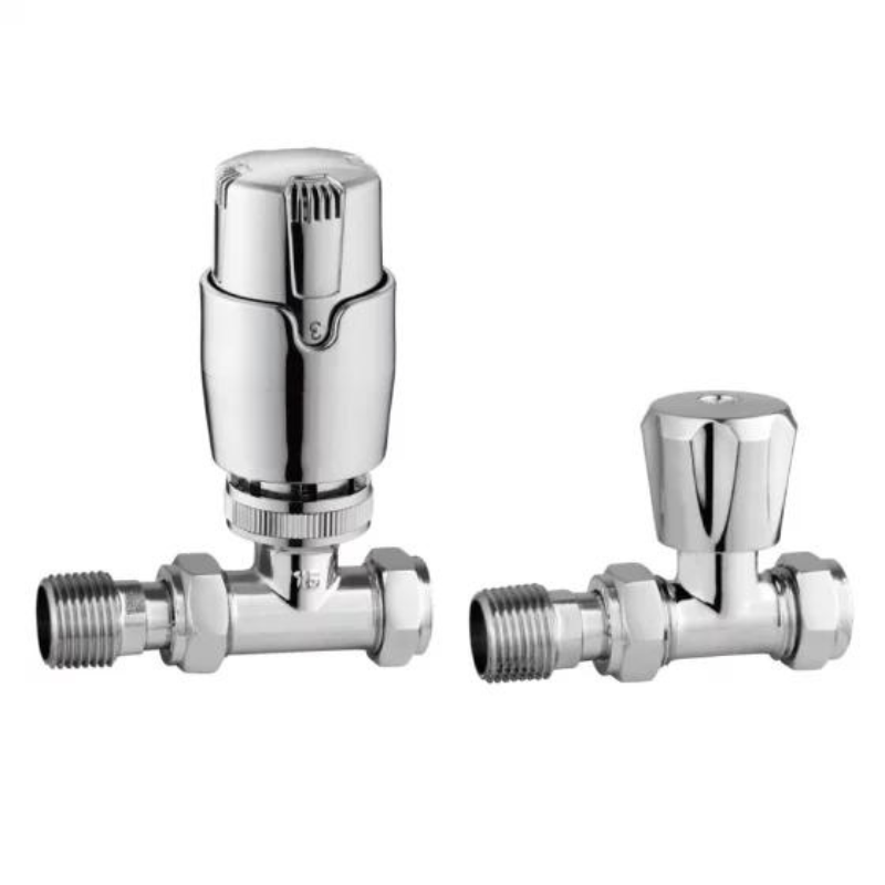 Tailored Bathrooms Thermostatic Radiator Valves (2 styles, Chrome) - Brand New Bathrooms