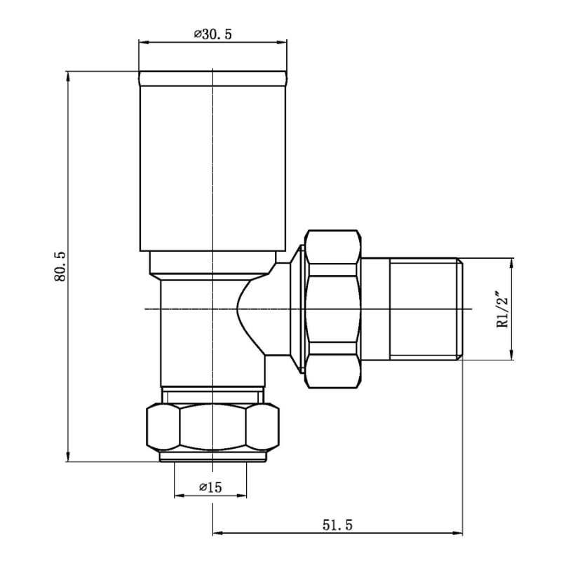Tailored Bathrooms Modern Round Radiator Valves (2 styles, Chrome) - Brand New Bathrooms