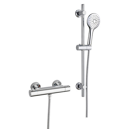 Tailored Bathrooms Snowdon Cool Touch Bar Valve & Riser Kit (Chrome) - Brand New Bathrooms