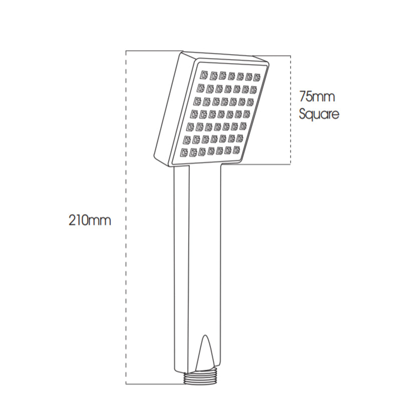 Tailored Bathrooms 3 Mode Shower Handset (Chrome) - Brand New Bathrooms