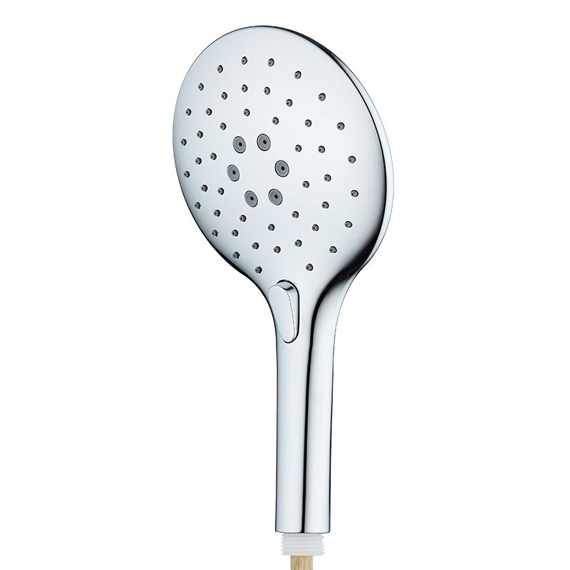 Tailored Bathrooms 3 Mode Push Button Shower Handset (2 styles, Chrome) - Brand New Bathrooms