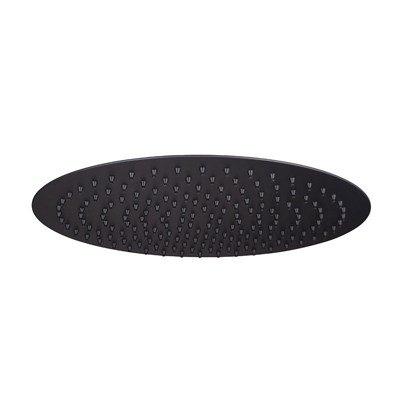 Tailored Bathrooms 250mm Stainless Steel Shower Head (2 styles, Black) - Brand New Bathrooms