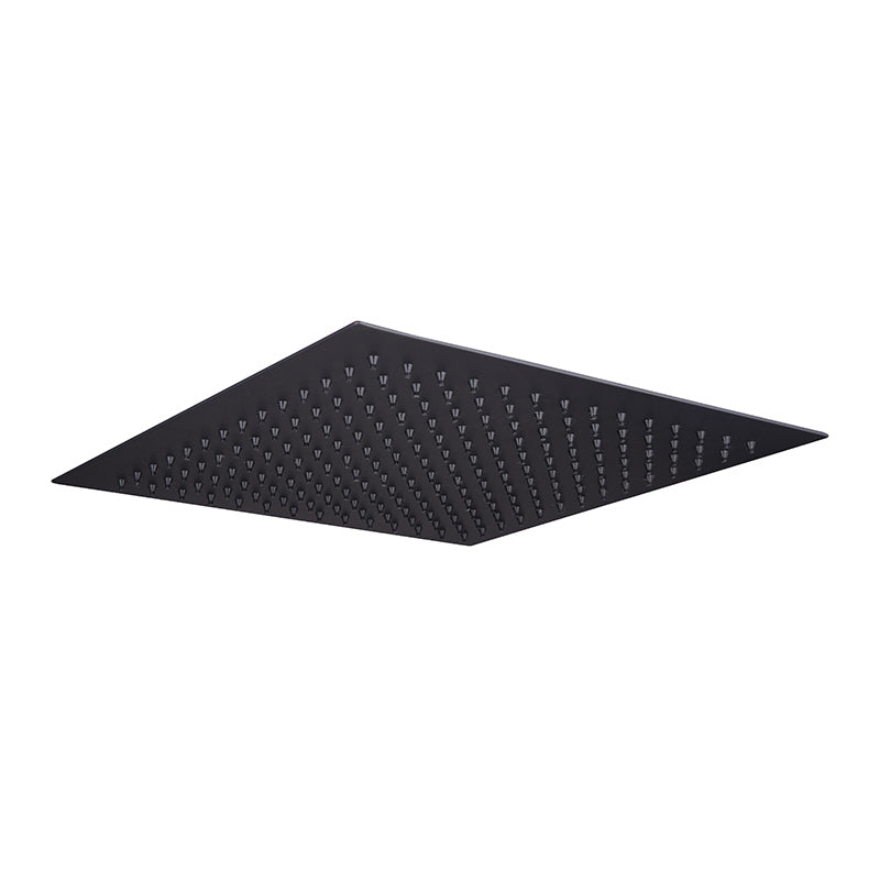 Tailored Bathrooms 250mm Stainless Steel Shower Head (2 styles, Black) - Brand New Bathrooms