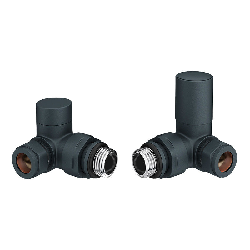 Tailored Bathrooms Corner Towel Rail Radiator Valves (1 size, 2 colours) - Brand New Bathrooms