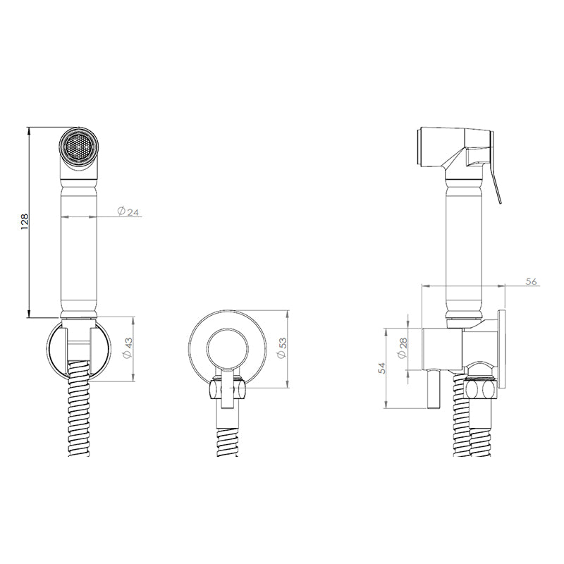 Tailored Bathrooms Round Douche Diverter Kit (2 colours) - Brand New Bathrooms