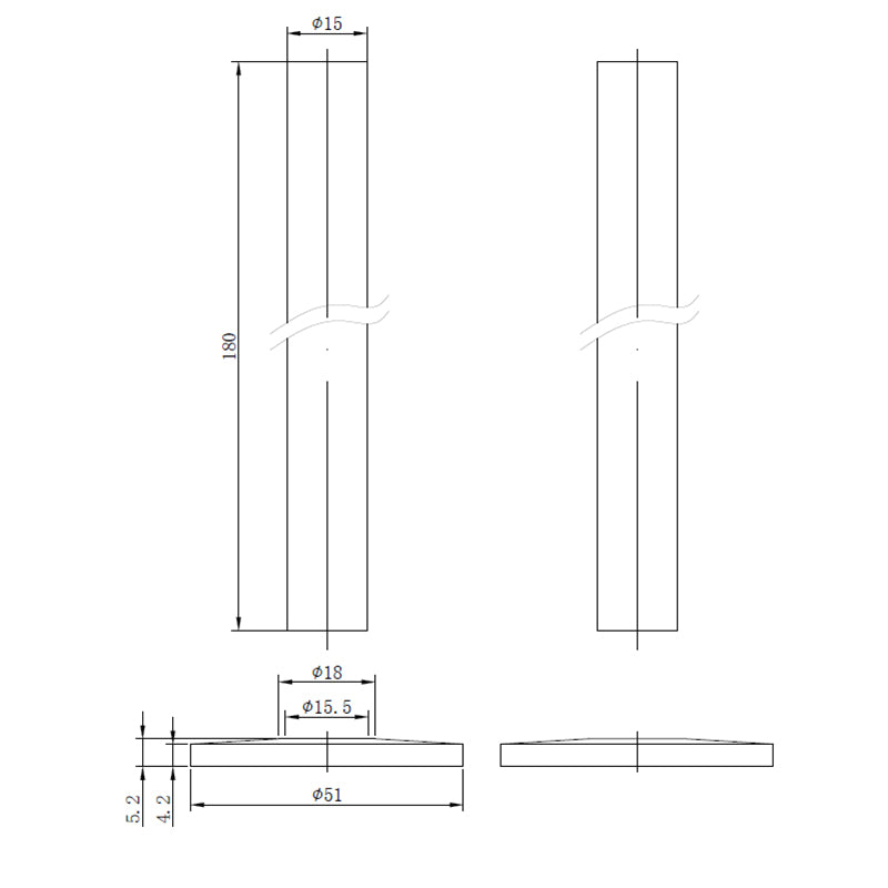 Tailored Bathrooms Water Carrying Radiator Pipe Kits (1 size, 4 colours) - Brand New Bathrooms