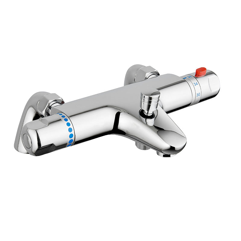 Tailored Bathrooms Low Pressure High Flow Thermostatic Bath Filler w/ Bath Legs (Chrome) - Brand New Bathrooms
