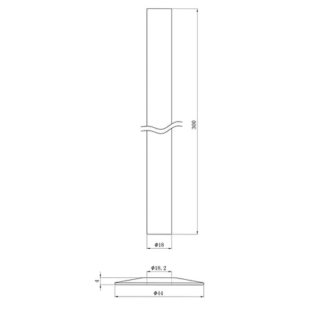 Tailored Bathrooms Radiator Pipe Sleeve Kit (1 size, 4 colours) - Brand New Bathrooms