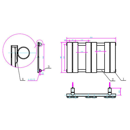 Tailored Bathrooms Queenstown Designer Towel Radiator (7 sizes, Chrome) - Brand New Bathrooms