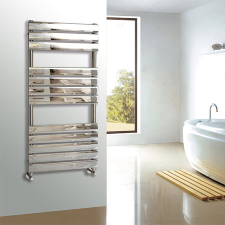 Tailored Bathrooms Queenstown Designer Towel Radiator (7 sizes, Chrome) - Brand New Bathrooms