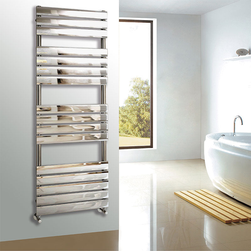 Tailored Bathrooms Queenstown Designer Towel Radiator (7 sizes, Chrome) - Brand New Bathrooms