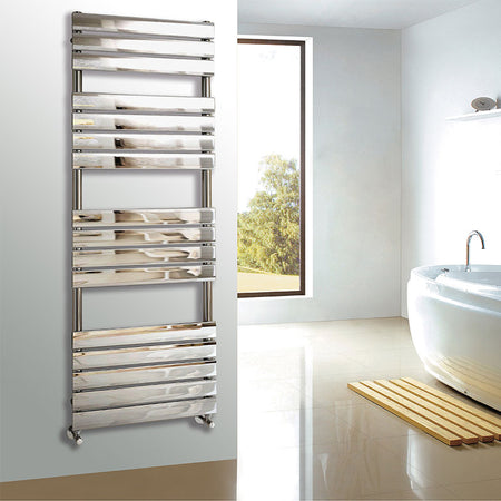 Tailored Bathrooms Queenstown Designer Towel Radiator (7 sizes, Chrome) - Brand New Bathrooms