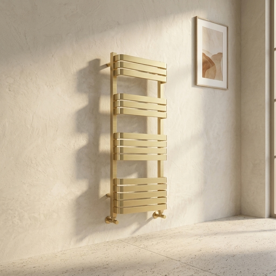 Tailored Bathrooms Auckland Towel Warmer (1 size, Brushed Brass)