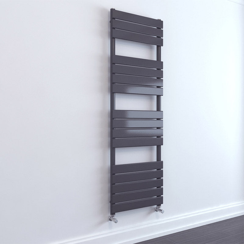 Tailored Bathrooms Queenstown Designer Towel Radiator (3 sizes, Orca Black) - Brand New Bathrooms