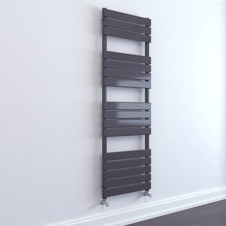 Tailored Bathrooms Queenstown Designer Towel Radiator (3 sizes, Orca Black) - Brand New Bathrooms