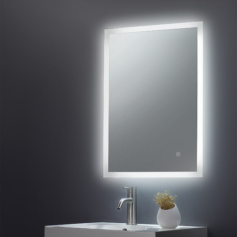 Tailored Bathrooms Noah LED Edge Touch Mirror w. Demist (3 sizes) - Brand New Bathrooms